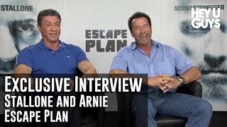 Sylvester Stallone  Arnold Schwarzenegger  Escape Plan Exclusive Interview