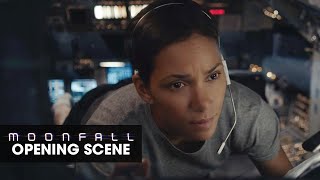 Moonfall 2022 Movie First 5 Minutes Opening Scene  Halle Berry Patrick Wilson