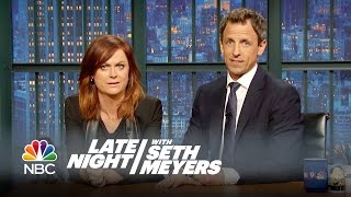 Amy Poehler and Seth Reunite for a New Really  Late Night with Seth Meyers