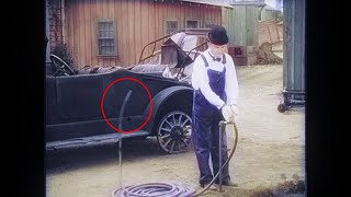 Laurel And Hardy Snake or Water HD Towed in a hole Scene
