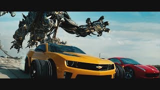 Transformers Dark of the Moon 2011  Freeway Chase  Only Action 4K