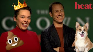 Shouldve had a poo Olivia Colman  Tobias Menzies talk The Crown and SO much more 