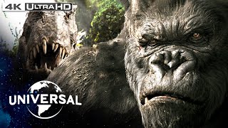 King Kong  V rex Fight in 4K HDR