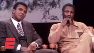 When Muhammad Ali and Joe Frazier got into a fight in a TV studio  Boxing on ESPN