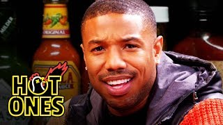 Michael B Jordan Gets Knocked Out By Spicy Wings  Hot Ones