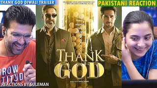 Pakistani Couple Reacts To Thank God Diwali Trailer  Ajay Devgn Sidharth Malhotra Rakul  Indra K