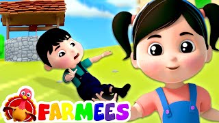 Jack and Jill went up the Hill  Farmees Nursery Rhymes  Kids Songs  Baby Cartoon Videos