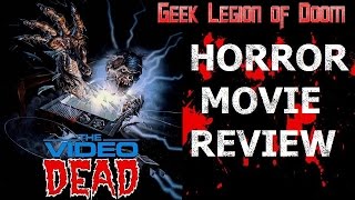 THE VIDEO DEAD  1987 Roxanna Augesen  Zombie Horror Movie Review
