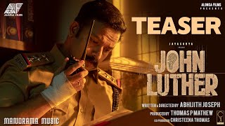John Luther Official Teaser  Jayasurya  Abhijith Joseph  Thomas P Mathew  Alonsa Films
