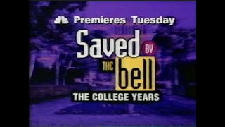 Saved By the Bell The College Years Series Premiere Commercial from 1993