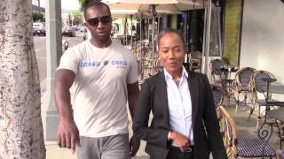 The Wires Jamie Hector Interviews the Paparazzi While Out with Sonja Sohn