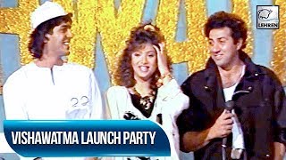 Sunny Deol  Divya Bharti At The Launch Party Of Their Movie Vishwatma  Flashback Video
