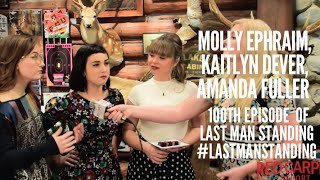 Kaitlin Dever Molly Ephraim  Amanda Fuller at LastManStanding 100th Episode Celebration on Set