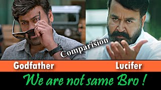 Difference between Godfather and Lucifer  Chiranjeevi vs Mohanlal