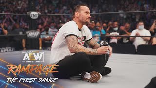 CM Punk Speaks for the First Time Ever in AEW  AEW Rampage The First Dance 82021