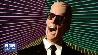1985 MAX HEADROOM  TV HOST of the FUTURE  Wogan  Classic TV Interview  BBC Archive