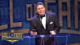 Lanny Poffo inducts his brother Macho Man Randy Savage into the WWE Hall of Fame March 28 2015