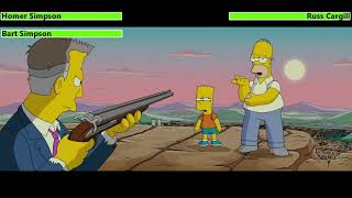 The Simpsons Movie 2007 Final Battle with healthbars 22