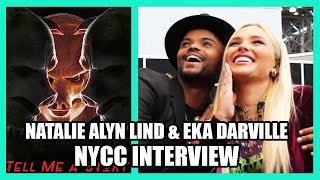 Natalie Alyn Lind  Eka Darville  TELL ME A STORY New York Comic Con Interview  NYCC 2019