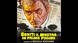 Sbatti Il Mostro In Prima Pagina Slap the Monster on Page One Original Film Score 1972