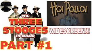 The Three Stooges In Hoi Polloi 1935 Part 1 In Color And WIDESCREEN