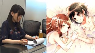 Eng Sub Akari Kito working on Yuri illustrations for Blend S at A1 Pictures studio