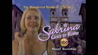 Sabrina Goes To Rome 1998 Promo  ABC  Wonderful World Of Disney