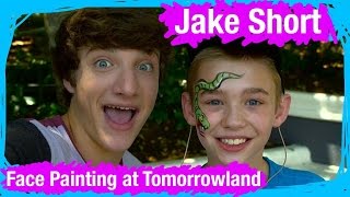 Jake Short Gets His Face Painted in TOMORROWLAND  WDW Best Day Ever