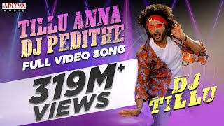 TilluAnnaDJPedithe Full Video Song DJ Tillu Songs Siddu Neha Shetty Vimal Krishna Ram Miriyala