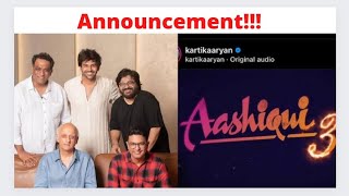 Aashiqui 3 AnnouncementAnurag Basu  Karthik Aaryan Combo