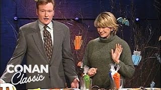 Martha Stewart Shows Conan How to Spruce Up His Halloween  Late Night with Conan OBrien
