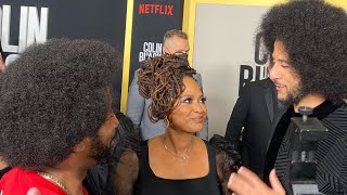 Colin Kaepernick  Ava DuVernay stop by to talk w BlackTree TV at Colin In Black and White Premiere