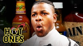 John Boyega Summons the Force While Eating Spicy Wings  Hot Ones