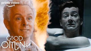 Crowley  Aziraphale Switch Bodies To Save Each Other  Good Omens  Prime Video