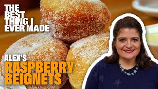 Raspberry Beignets With Iron Chef Alex Guarnaschelli  The Best Thing I Ever Made  Food Network