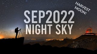Whats in the Night Sky September 2022 WITNS  Harvest Moon  Zodiacal Light