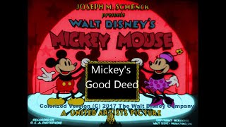 Mickey Mouse E50 Mickeys Good Deed 1932 HQ COLORIZED