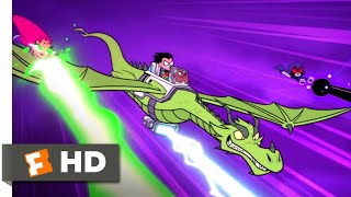 Teen Titans GO to the Movies 2018  Fighting A Giant Robot Scene 1010  Movieclips