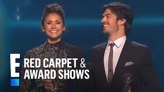 PCA for Favorite OnScreen Chemistry is Nina Dobrev and Ian Somerhalder  E Peoples Choice Awards