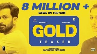 Gold Malayalam Movie Teaser  Prithviraj Sukumaran  Nayanthara  Alphonse Puthren  Ajmal Amir