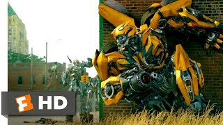 Transformers The Last Knight 2017  The Town Battle Scene 210  Movieclips