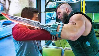 ShangChi and the Legend of the Ten Rings  Bus Fight Scene  Movie CLIP 4K