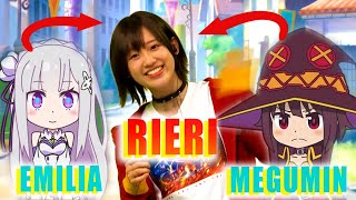 Rieri talks about how she voices Emilia and Megumin when they talk to each other  KonoSuba Live