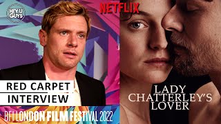 Jack OConnell Lady Chatterleys Lover Premiere his relationship with Emma Corrin  themes of class