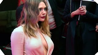 CAPTAIN AMERICA Civil War  Elizabeth Olsen Is Stunning  European Premiere Footage