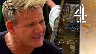 Were Fed Gordon Ramsay DISGUSTED By Grease  Gordon Ramsays 24 Hours To Hell and Back