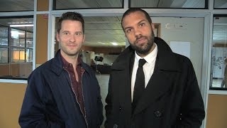 Set tour with OT Fagbenle and Robert Lonsdale  The Interceptor  BBC One