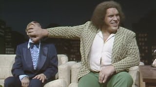 Andre The Giant singing and being interviewed by Vince McMahon  TNT  July 24 1984