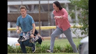 Keanu Reeves and Alex Winter Filming Bill and Ted in New Orleans