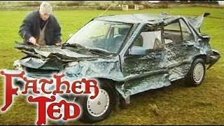 Ted Fixes A Dent In His Car  Father Ted